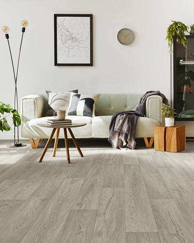 Sol vinyle Largeur 4m - ANAPURNA parquet bois clair 532 - texmark IVC