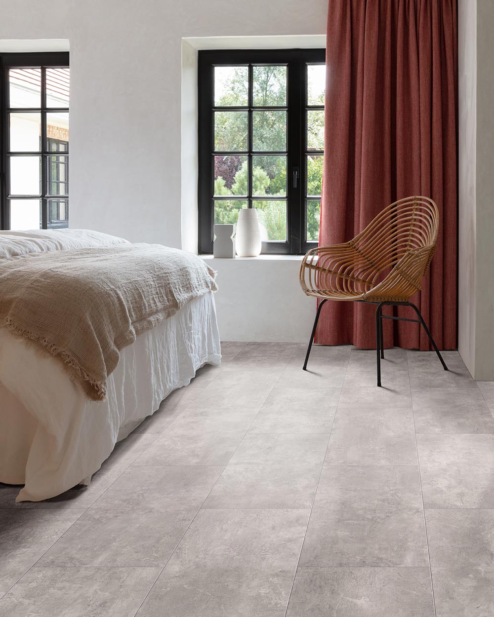 Bedroom luxury vinyl flooring - LayRed - Jet Stone 46934