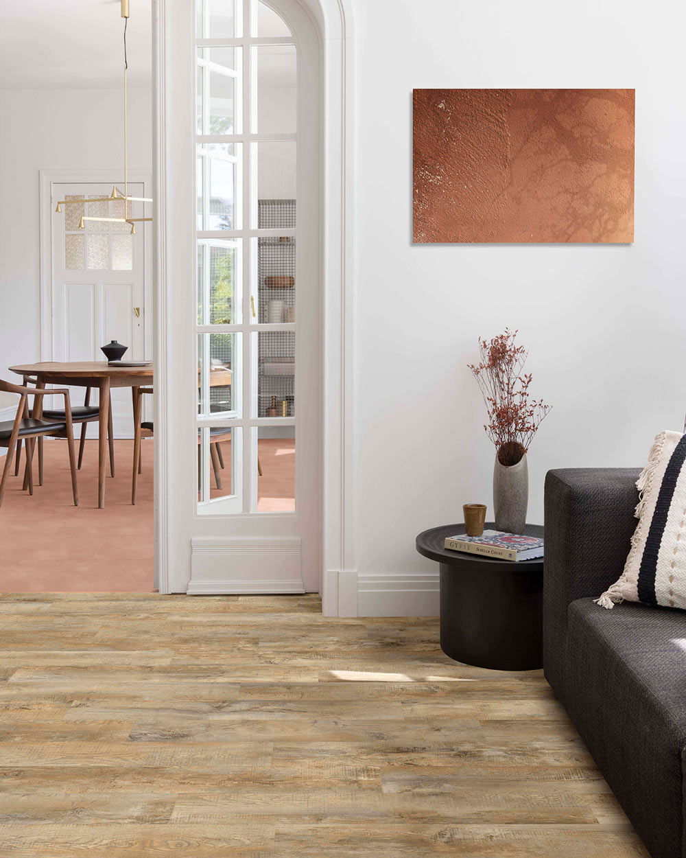 Living room luxury vinyl flooring - Country Oak 24918 - Mattina 46547
